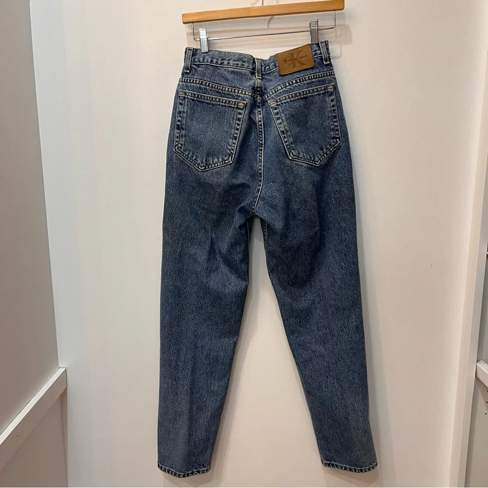 calvin klein Women’s Vintage 90s CHIC High Rise Tapered Jeans size 10 fi… - Picture 3 of 14